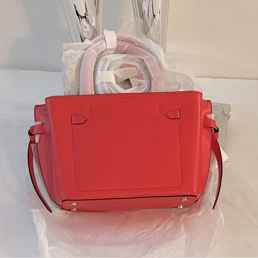 Michael Kors Hamilton Legacy Small Leather  Belted Satchel - Picture 10 of 11